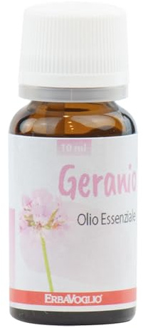 Erbavoglio Olio Essenziale di Geranio, 10 ml, Aromaterapia, Lenitivo e Tonificante, con Citronellolo e Geraniolo