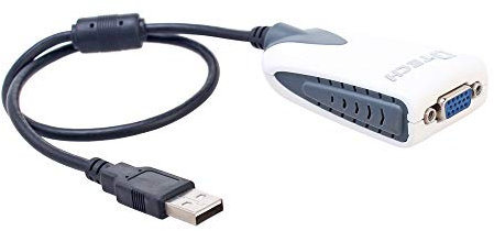 Câble convertisseur USB vers VGA avec interface 1080p
