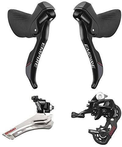 Rennrad-Schalthebel 2 × 11 Gänge, 2020 neu, universelle Vollaluminium-Legierung, Fahrrad-Bremsumwerfer + Schaltwerk + Umwerfer