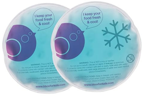 b.box Kühlakku mit Gel, Doppelpack, Wiederverwendbar | Für Lunchbox, Lunchtasche | Kühlpads für Kinder bei Autschies | Sicheres Gel (Kühlakku)