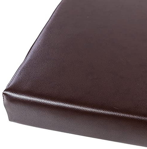 JKGHK Bankauflage Bankkissen Auflage 5 cm Dickes Schaumstoff-Sitzbankpolster, Wasserdichtes Sitzkissen aus PU-Leder No Slip zur Reinigung abnehmbar, für Indoor/Outdoor/Patio/Sofa/Gartenbank/Schaukel
