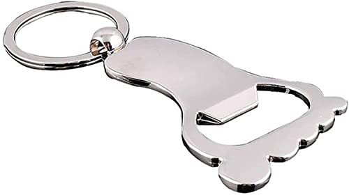 U-K Apribottiglie portachiavi a forma di piede in metallo, lega, accessorio cucina, utile e pratico