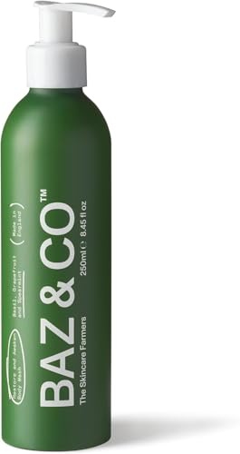 BAZ & CO Natural Moisturising Mens Body Wash – Mens Shower Gel 250ml – Restore and Awaken with Basil, Grapefruit and Spearmint – Invigorating Natural Shower Gel for Men