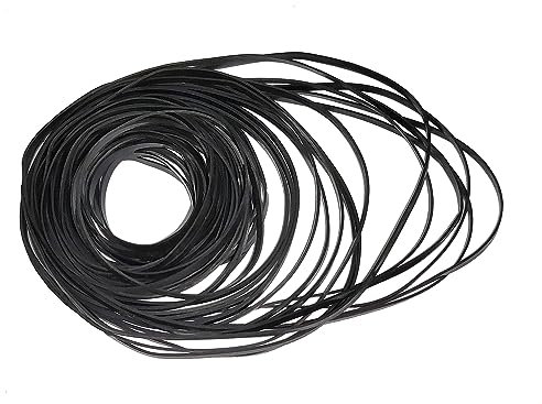 56 Stück Mix Cassette Tape, Antriebsriemen Kassettenrekorder Cassette Tape Belt Flach für Recorder CD-ROM Videomaschinen Walkman DVD-Laufwerk 45-185mm