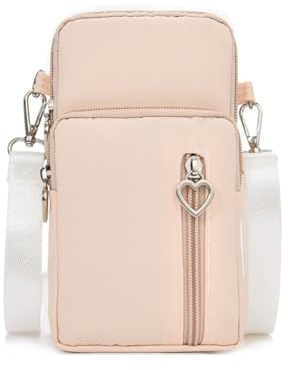 LTLSZRN Handytasche zum Umhängen, Handy Umhängetasche, Geldbörse Brieftasche, Nylon Kleine Umhängetasche mit Kopfhörer Eingang, Crossbody Schultertasche, Schultertasche für Handy unter 7 zoll…