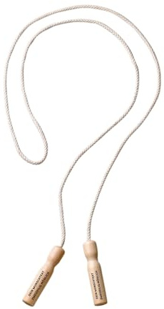 Springseil Holz 250 cm für Kinder und Erwachsene - Jump Rope mit Holzgriff | Cardio Training, Ausdauer verbessern, Sportgerät Zuhause, Workout Accessoire, Boxtraining, Koordination, Seilspringen