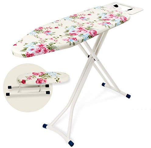 ASHILD Herramienta de Limpieza Tabla de Planchar con Soporte para Unidad de Vapor sólido, Mesa de Planchar Ajustable multifunción Lavadero Sala de Estar Dormitorio