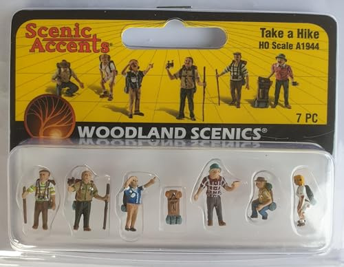 Woodland Scenics A1944 Vandringsryggsäck vandringspinnar figurer spår H0 HO 1:87 Take a Hike