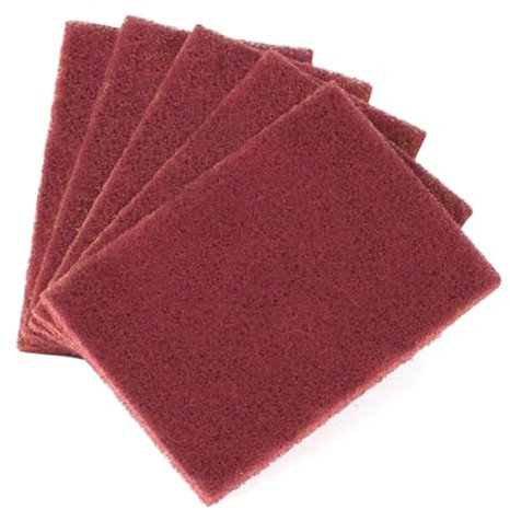 Lot de 5 éponges à récurer, chiffon de nettoyage de cuisine, chiffon de nettoyage polyvalent, chiffon à récurer double face, chiffon de nettoyage et de polissage (10 x 20 cm)