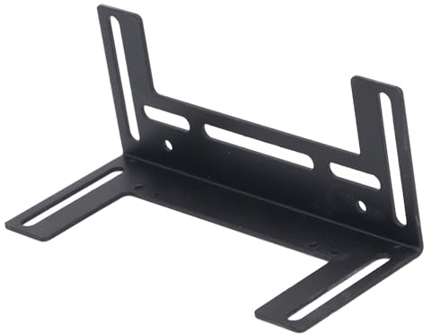 Datorhållare för Kylarfläkt, Förtjockat Fäste i Rostfritt Stål, Bakfärg, Enkel Installation, Skruvhålsfixtur, för 8 Cm 9 Cm 12 Cm Fläktar med Chassi (BLACK)