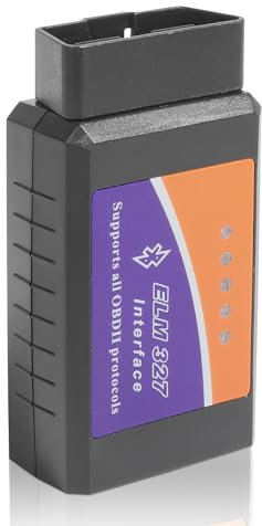 Flaconi Odb2 Diagnostic Voiture,Valise Diagnostic Auto,Obd2 Diagnostic Français,Obd2 Bluetooth,Scanner de Voiture Elm327,OBD Diagnostic Multi Marques pour Voiture Compatible avec Les appareils Mobiles