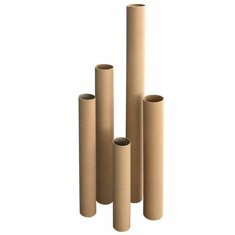 VEPATIM 25 Versandrohre Versandhülsen rund 63 x 640 mm braun ohne Deckel | Format A2 A1