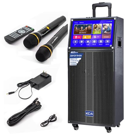 Ensemble de haut-parleurs tout-en-un pour regarder des films et des vidéos en plein air avec écran tactile Bluetooth portable karaoké