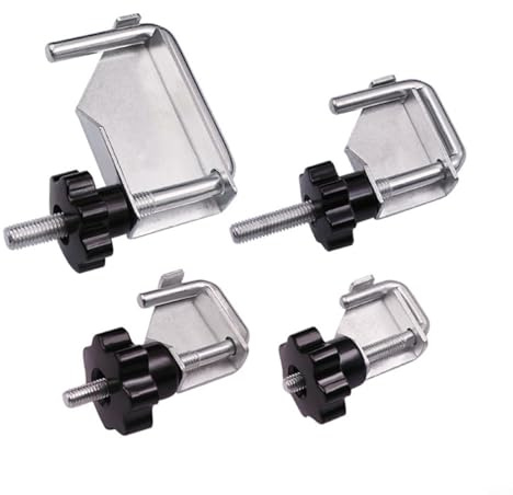 Aprilsunnyzone Tough Metal Tubing Clamps 4 Piece Set,Fuel Line Water Hose Clamp Set,U-shaped Oil Pipe Sealing Pliers,Brake Pipe Fluid Pinch Tool Set