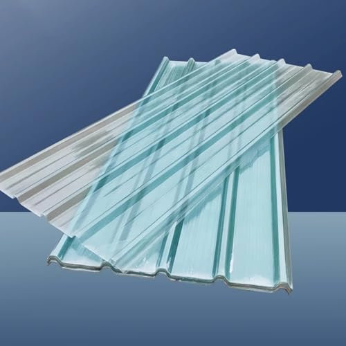 Fiberglas-Dachplatten für Garagen und Ställe, robuste 1,5 mm Wellplatten für regendichte Tagesbeleuchtung und Wärmedämmung, wasserdichte Dachverkleidung, 9 Stück, 0,9 x 1,4 m