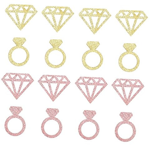 MAGICLULU 2 Beutel Diamant-konfetti Hochzeitsdekoration Glitzer Für Geburtstagsfeier Dekorative Hohlvorräte