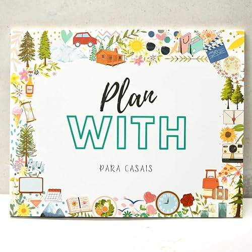 Cristal Plaque - Plan With – Livro de Planos para Casais para Raspar. Presente Original para Mulher, Homem, Casal, Aniversário, Aniversário de Namoro. Para Colar Fotos. Álbum com 50 Planos Únicos.