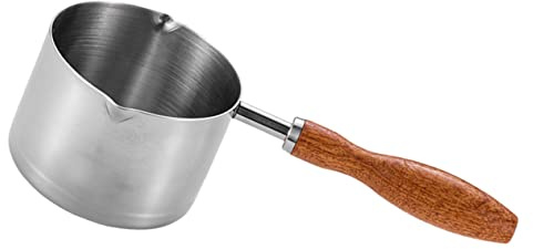 Alipis Poêle Dosa Antiadhésive Petite Marmite Acier Inoxydable Marmite à Soupe Casserole à Sauce Pot à Lait Cuisinière Induction