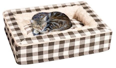 Generisch Waschbares Hundebett - Warmes Schlafnest Kuschelbett | Bett Für Welpe Und Kätzchen Mit Rutschfester Unterseite,Für Wohnzimmer Transportbox Innenbereich Zuhause Hundehütte Boden