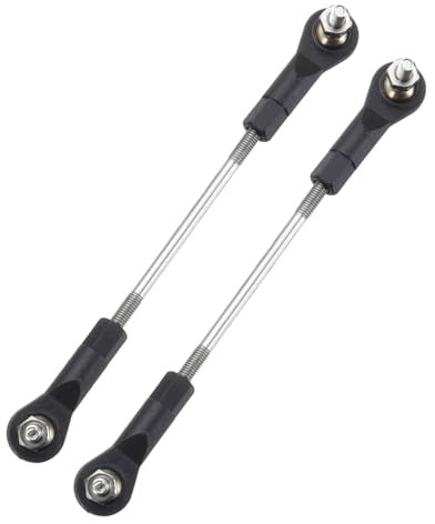 sourcing map 2Pcs Adjustable Turnbuckles Camber Link,79-89mm | Turnbuckle Rod Steering Servo Linkage with M3 Ball Head Rod Ends for RC Car Replace Parts