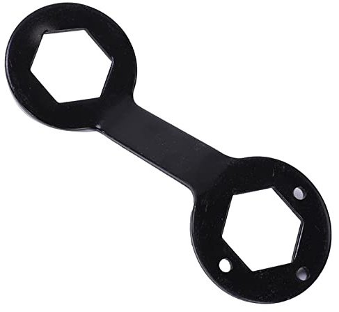 Fafeicy Chiave per Lavatrice, Chiave Inglese in Acciaio Cromato da 5 Mm per lo Smontaggio e la Riparazione del Tamburo della Lavatrice (BLACK)
