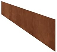 MySteel | Bordures de Jardin en Acier Corten - Droit - Hauteur 15 cm - 150 cm - Couleur Rouille