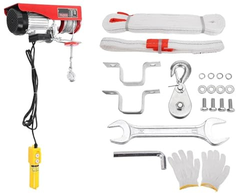 Verricello elettrico Paranco elettrico PA800 20M Gru di sollevamento Argano 400kg 800kg Capacità 20m Altezza Cablata 1.3KW Motore 220V Potenza Argani elettrici