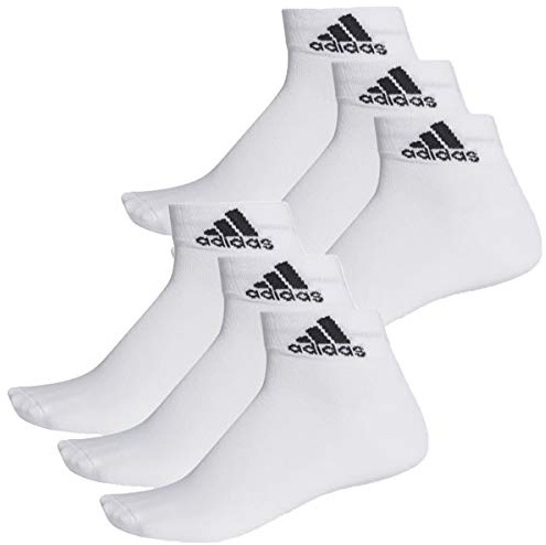 adidas 6 Paar Performance Sneaker/Quarter Socken Unisex Kurzsocke, Farbe:White, Socken & Strümpfe:46-48