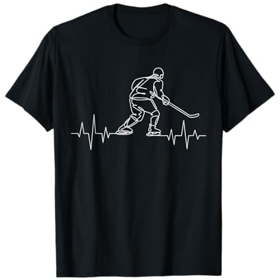 Eishockey Herzschlag Hockey Spieler Mannschaft Geschenk T-Shirt