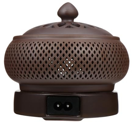 DOITOOL Electric Wax Melt Burner Ceramic Aroma Lamp with Timer Oil Warmer | Elegant Ceramic Design, Adjustable Heating, Safe Flameless Fragrance Diffuser for Living Room Office Spa Gift Decor