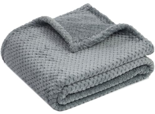 ZOLLNER Hundedecke Katzendecke 100/120cm, flauschig, warm, waschbar grau