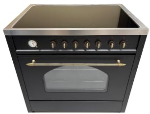SOLTHERMIC® COCINA 90X60 VTI90ANEGRA INDUCCION HORNO 105L / ALTA GAMA
