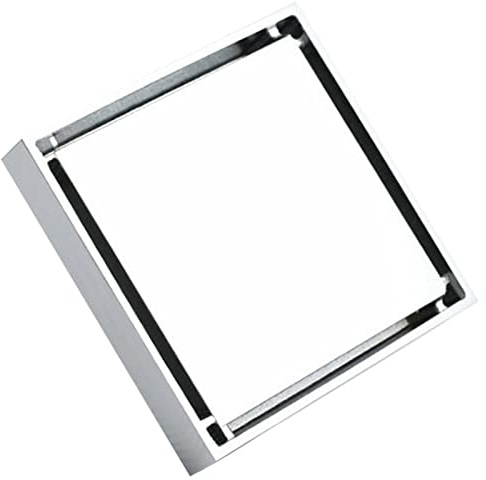 Bodenablauf 10 x 10 x 4 cm Quadratischer Abfallablaufabdeckung mit Abnehmbarem Abdeckgitter und Filter, Kupfer Boden Abfluss Abdeckung für 40mm/50mm/75mm Rohr(Farbband)