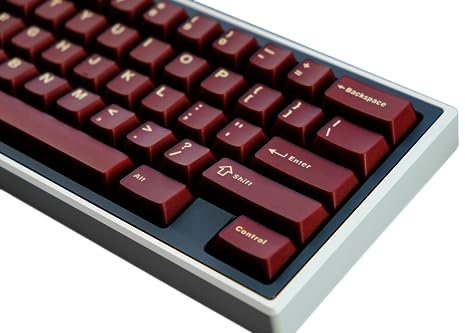 1 one enjoy 114 keys ABS Custom Keycaps Set, Double Shot Keycaps, Suitable for Cherry MX Mechanical Gaming Keyboard, Without PAD Area