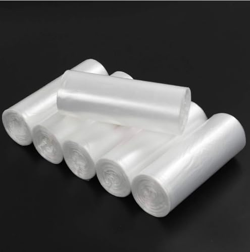 Bin Bags Clear Heavy Duty Wheelie Liners Refuse Sacks UK for Home Office Pet Bathroom, Made Strong Large Bags - Size options Available (35 Litres - 15 Count)