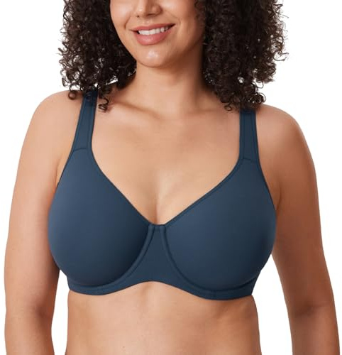 DELIMIRA Women's Inbarely Plus Full Coverage Bras Sargasso 38D