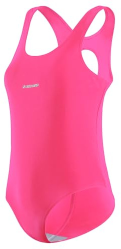 sesto senso baddräkter för flickor, ett stycke, racerback, sport, baddräkt, en färg, Neon rosa, 140