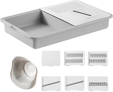 Grattugia per Verdure,Affettapatate - Pelapatate Multifunzione con Tagliaverdure per Insalate Cucina Preparazione Pasti e Campeggio