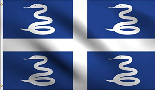 Serpent Région Française De La Martinique Drapeaux De Maison 90X150Cm Imprimé Drapeau Maison Personnalisée Bannière De Jardin Pour Ferme Événement Maison