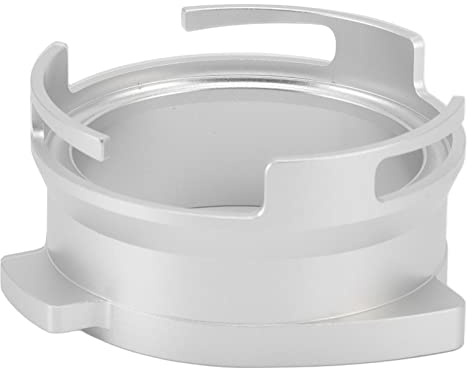 Portafiltro per caffè da 54 mm Imbuto dosatore girevole in lega di alluminio Accessori per macchine da caffè per Express Pro Touch Bambino Plus Infusore Duo Temp Pro (Argento)