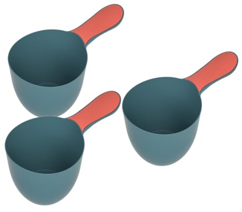 HEALSOPTHY 3 pièces Lot de Louches à Eau pour Salle de Bain Plastique Vert Foncé Seaux Polyvalents pour Bain et Sauna Accessoires Pratiques pour Usage Domestique et Jardinage