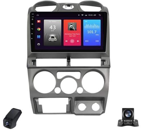 Radio estéreo para automóvil Android con Pantalla táctil de 9 Pulgadas para Isuzu D-MAX 2007-2011 Radio Coche Portable Touchscreen Multimedia Player con GPS WiFi FM Control del Volante (A X1)