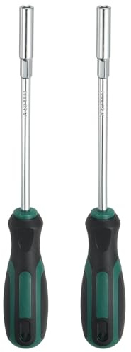QUARKZMAN 2 Pezzi Chiave A Brugola Metrica 6mm CR-V Alberi Cavi Verde/Nero | Cacciavite A Brugola Con Impugnatura Antiscivolo, Per Riparazioni Auto, Punta Non Magnetica, Bit Driver