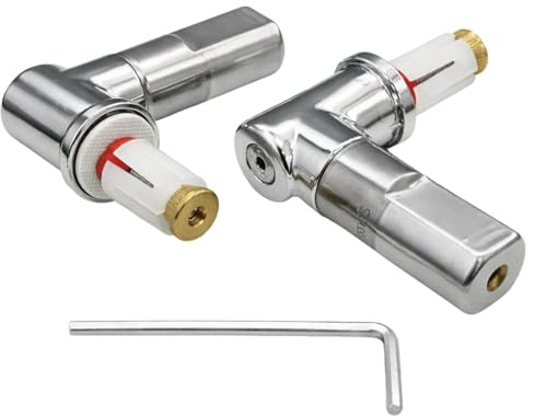 Kit Cerniere Chiusura Ammortizzata per copriwc termoindurenti Q3 Pozzi Ginori - fisse con fissaggio dall'alto ad espansione cromo lucido - Cerniere per copriwater alta qualità - Ottone Cromato