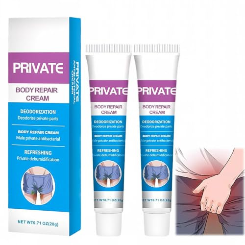 2 Stück Intim Pflegecreme Für Männer, Herren Intimbereich Lindert Creme, Herren Pflegecreme Intimbereich Pilz Creme, Balanitis Juckreiz, Salbe Gegen Juckreiz Im Intimbereich