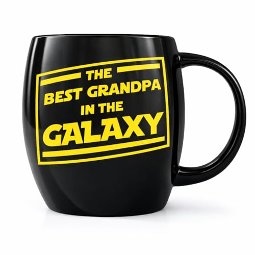 Mug A Day 16oz Father's Day Gift Best Grandpa In The Galaxy for World's Greatest Awesome Grandfather Gramps Ever Funny Novelty Gag Gift Idea for Christmas Birthday Coffee Mug Tea Cup
