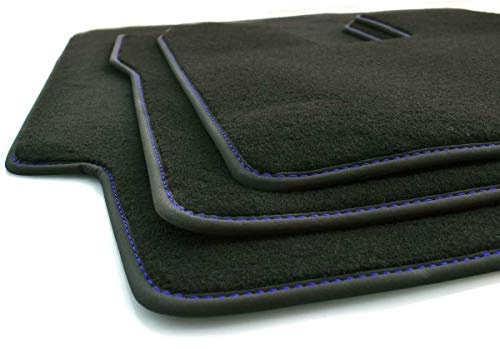 kh Teile LKW Fußmatte TGX (Blaue Ziernaht) Original Qualität Autoteppich 3-teilig