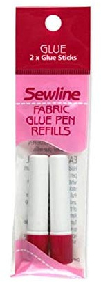 Sewline Sewline Nachfüllpackung für Klebestifte, Stoffe, Quilten, Blau, 2 Stück