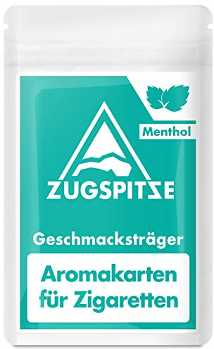 ZUGSPITZE 5 Menthol Aroma-Karten für Zigaretten oder Tabak | Die Alternative zu Menthol-Kugeln, Filter & Click-Hülsen | Menthol aus 100% natürlicher japanischer Minze