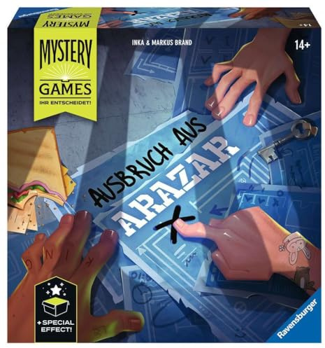 Ravensburger Familienspiel 27365 - Mystery Games: Der Ausbruch aus Arazar - Storytelling- und Erlebnisspiel für 2-4 Spieler ab 14 Jahren
